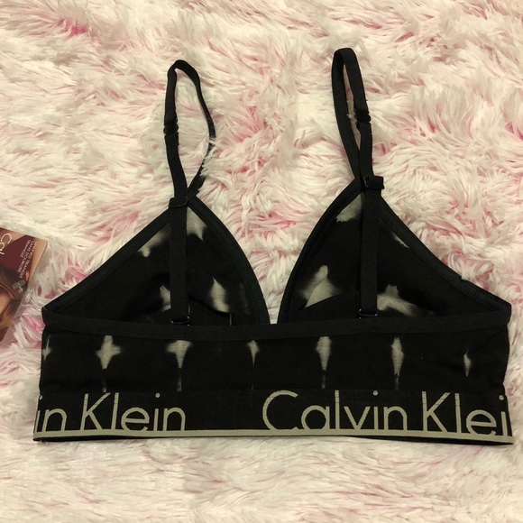 NWT Calvin Klein ID Sports Yoga Bralette Black - Picture 3 of 5